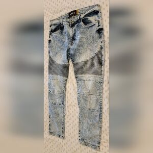 Mens stonewashed skinny jeans 34/30